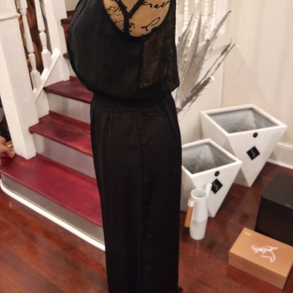 Arden B Silk And Lace Back One Piece Pant Jumper - Picture 5 of 9